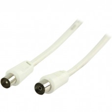 Καλώδιο Προέκτασης Τηλεόρασης RF Αρσενικό-Θηλυκό Λευκό 1m 9-10